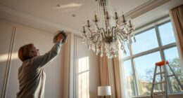 best way to clean a crystal chandelier