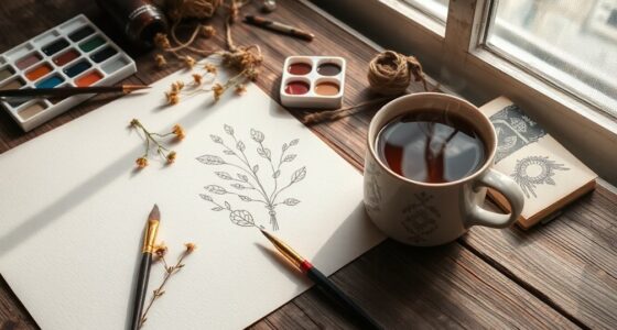 boho art drawing guide