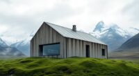 brutalist house in iceland