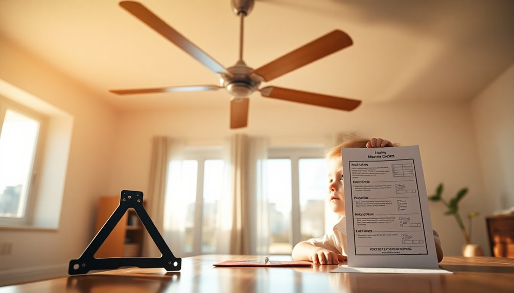 ceiling fan safety precautions