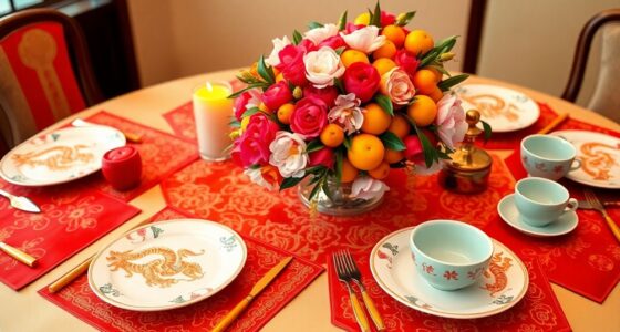 chinese new year table setting