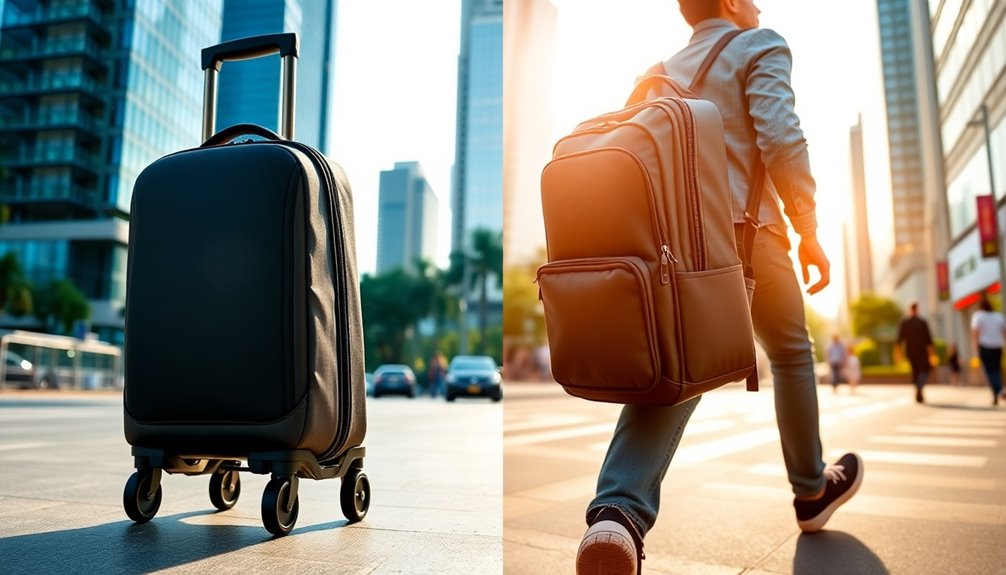 choosing a rolling backpack