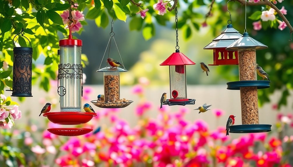 choosing the right bird feeders