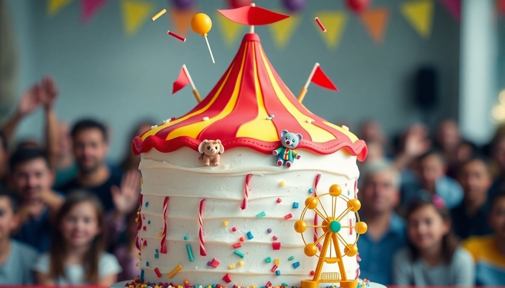 circus themed cake decorations