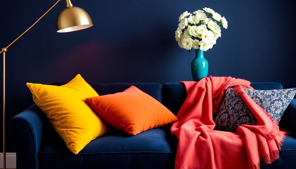 color combinations for dark blue