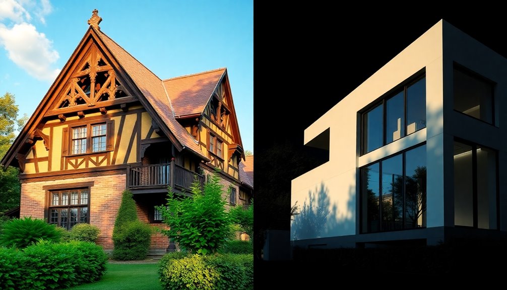 contrasting visual design elements