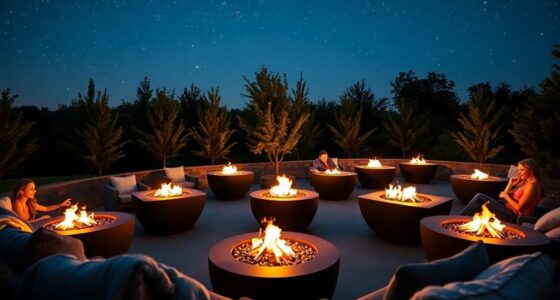 cozy outdoor fire pits