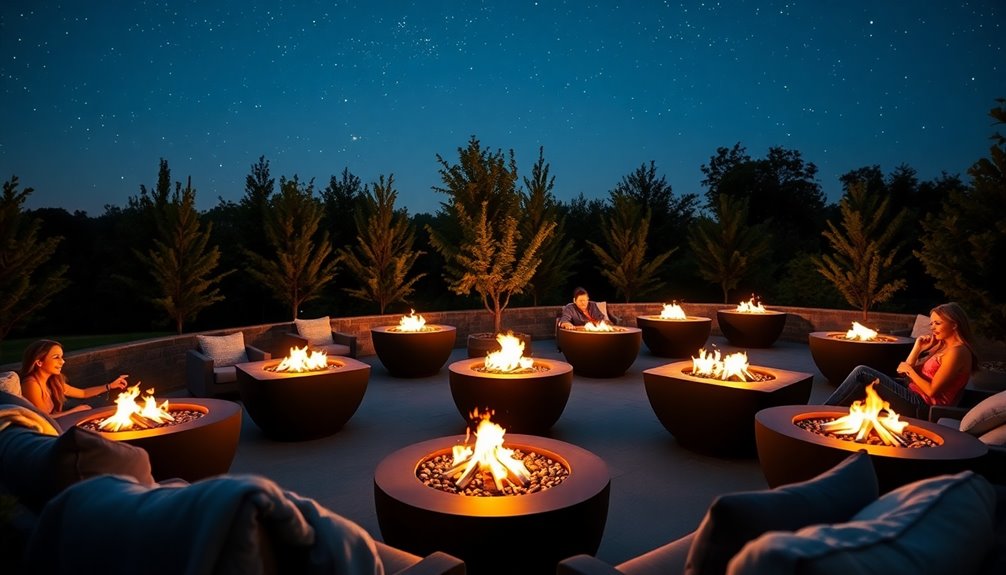 cozy outdoor fire pits