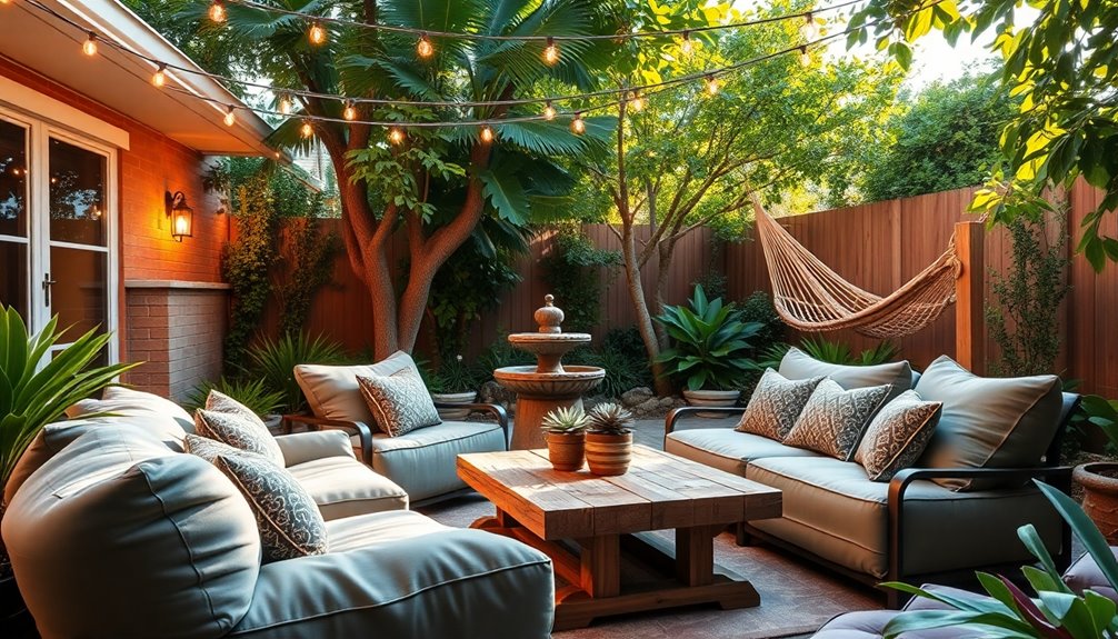 cozy seating and decor