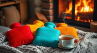 cozy winter hot water bottles