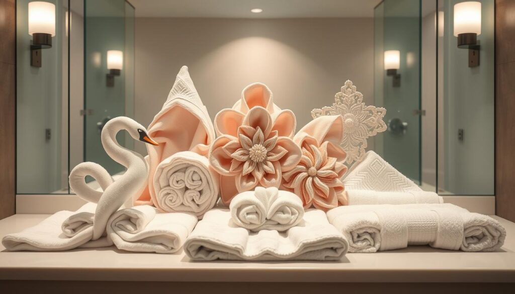 creative towel folding