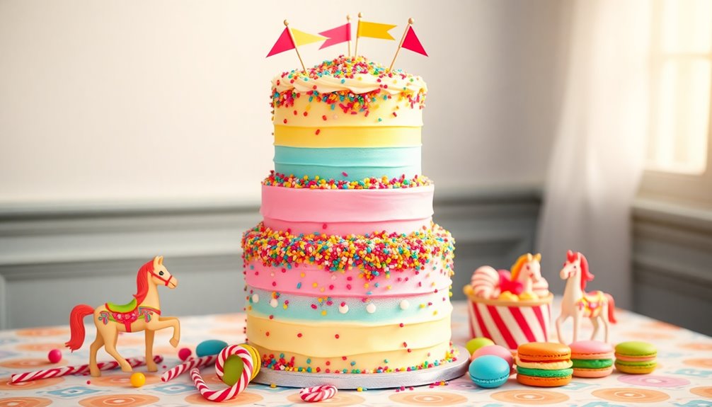 creative carnival themed cake designs