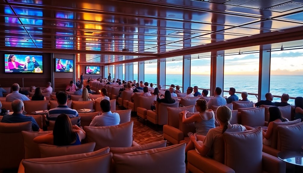 cruise ship tv channels