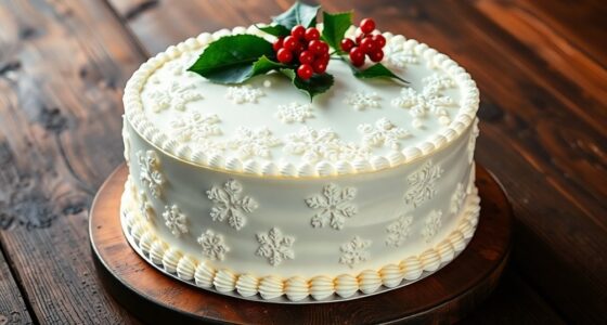 decorating christmas cake beautifully