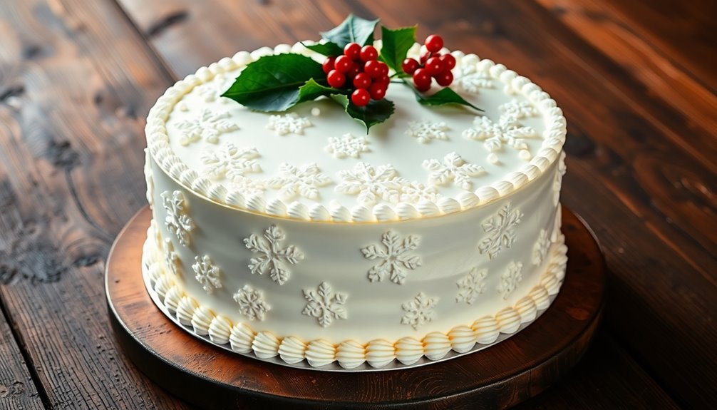 decorating christmas cake beautifully