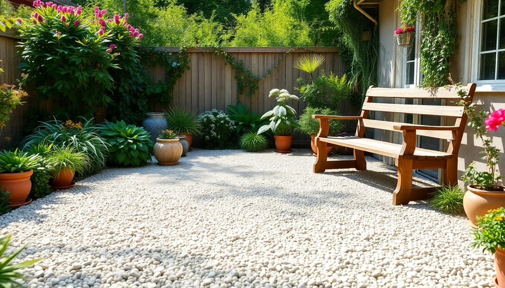 design a gravel patio