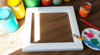 diy plastic frame painting