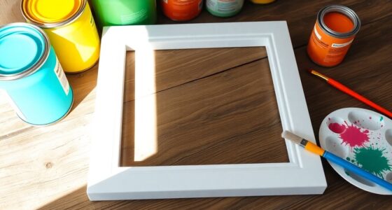 diy plastic frame painting