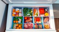 efficient chest freezer organization