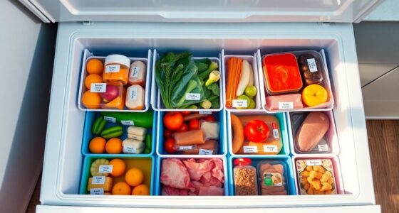 efficient chest freezer organization