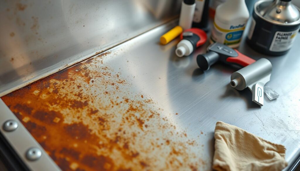evaluating rust removal success
