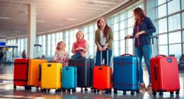 family travel luggage sets