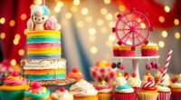 festive carnival cake designs