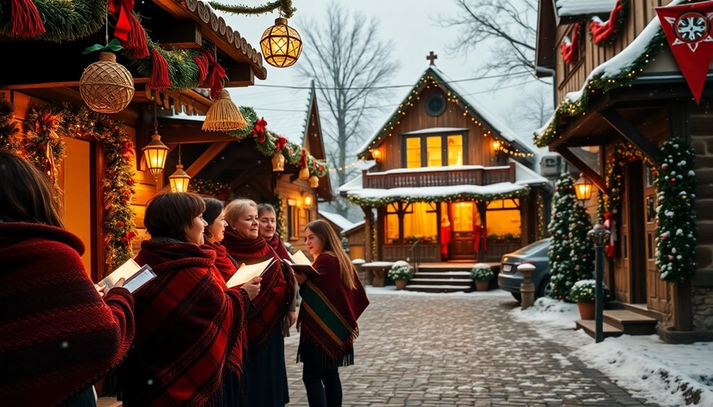 festive singing and togetherness