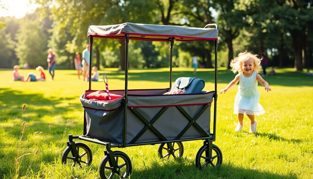 folding wagons for adventures