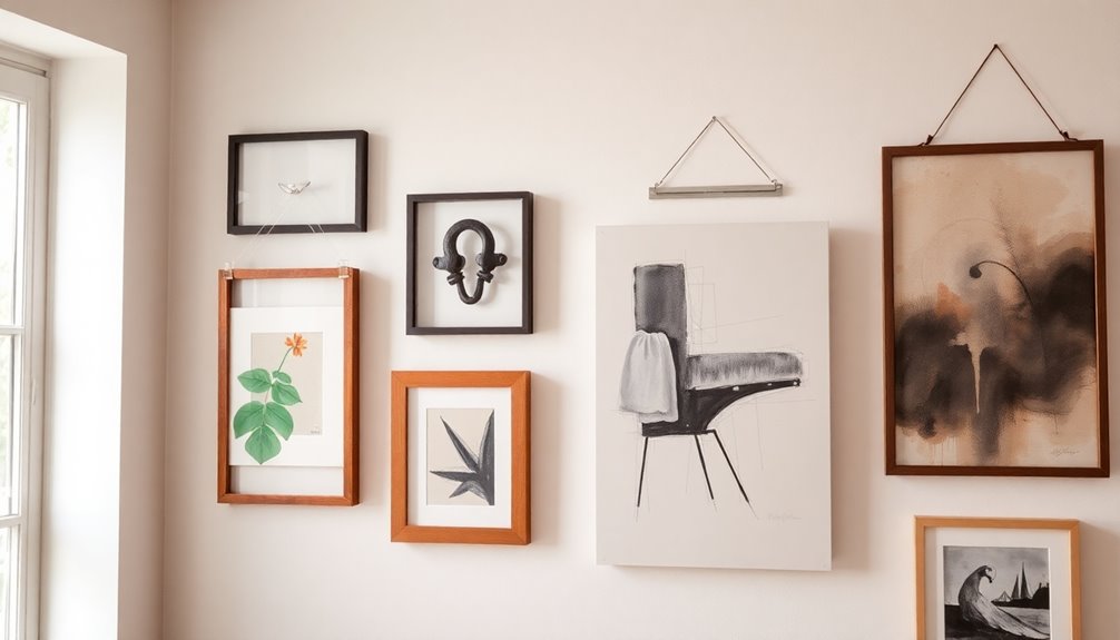 gentle wall hanging techniques