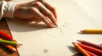 hand tracing drawing inspiration