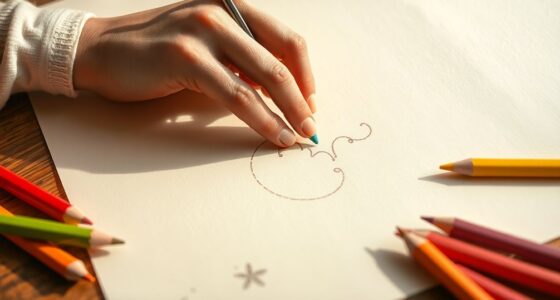 hand tracing drawing inspiration