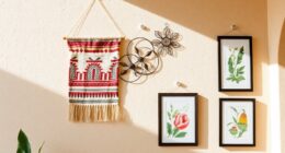 hang decor on stucco