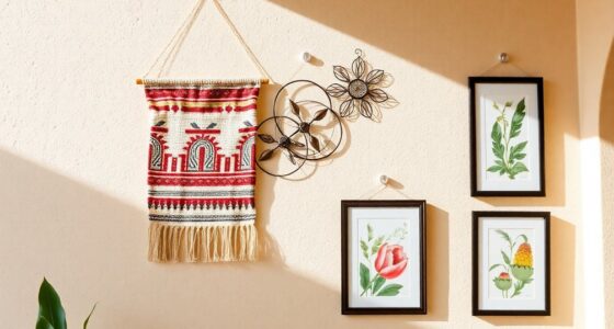 hang decor on stucco