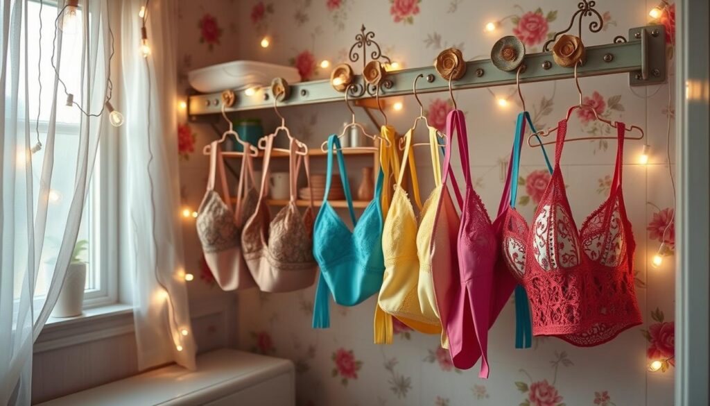 hanging bras creatively