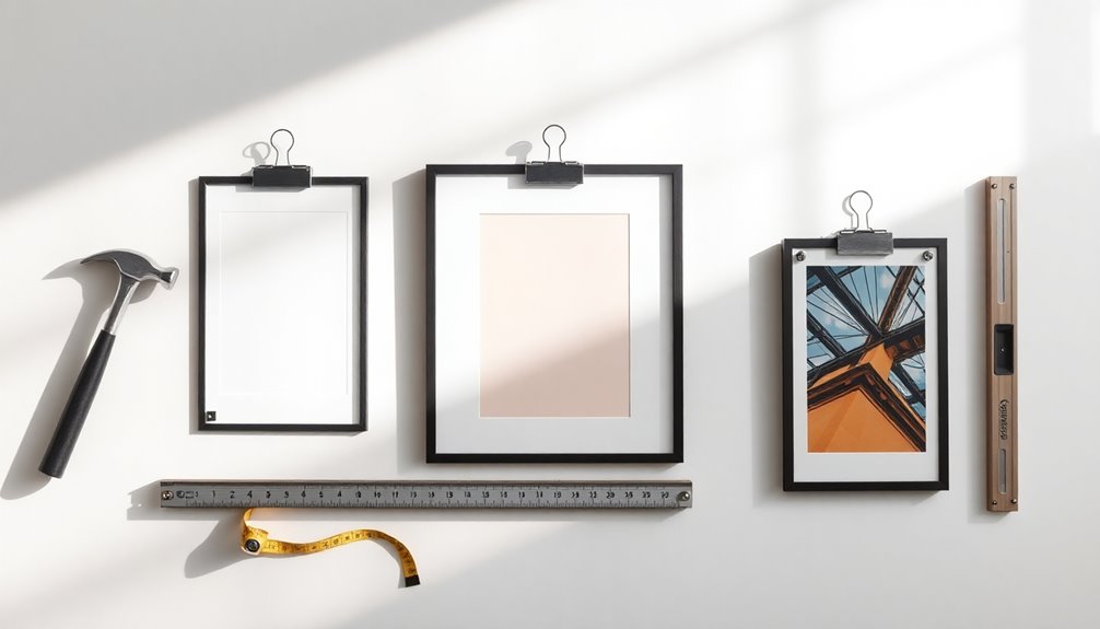 hanging studio decor frames