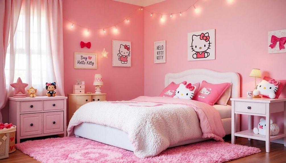 hello kitty themed decor