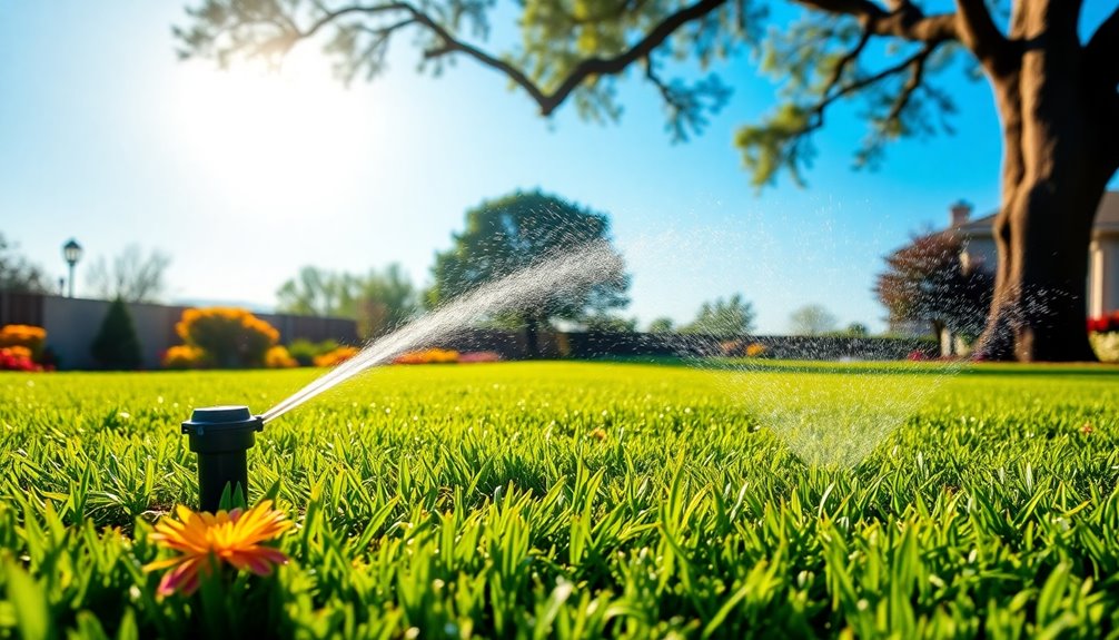 lawn sprinklers for lush greenery