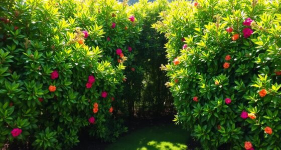 lush privacy shrubs selection