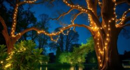 magical outdoor tree lighting