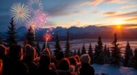 midnight sun new year festivities