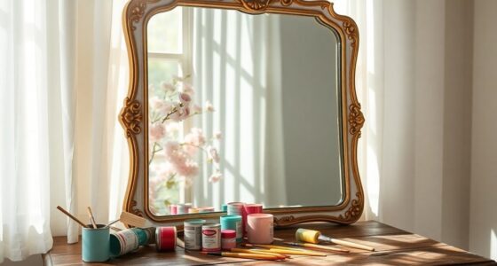 mirror painting diy hacks