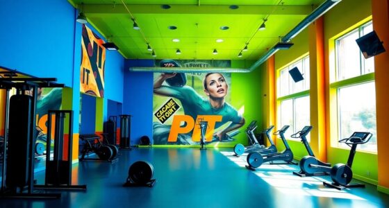 motivating gym wall colors