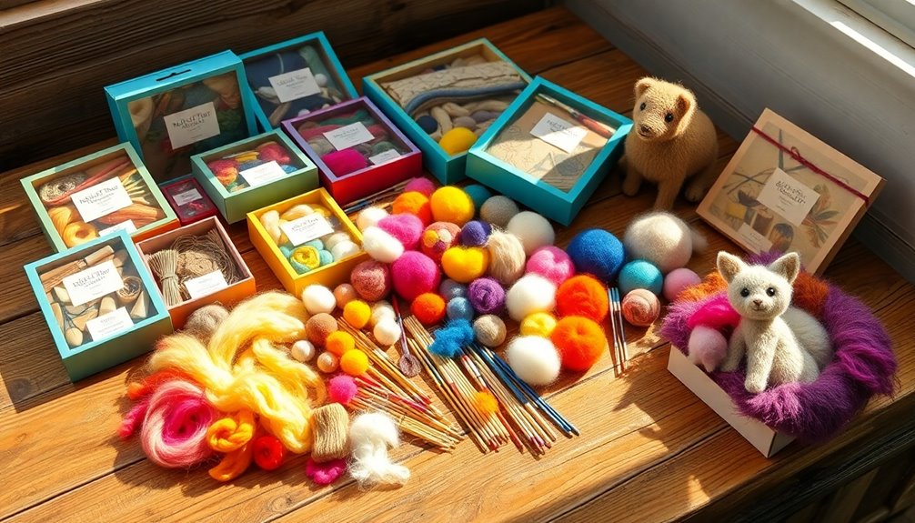 needle felting kit selection