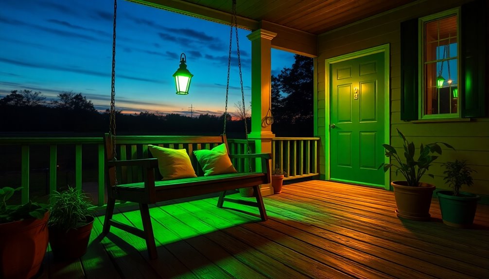 porch light color meanings