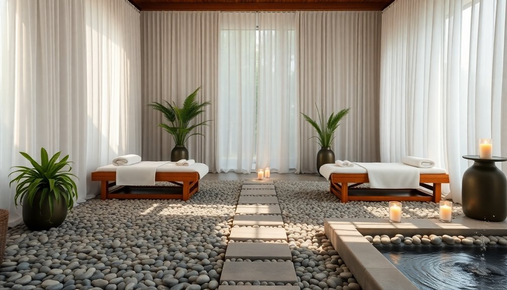 relaxing spa design layout