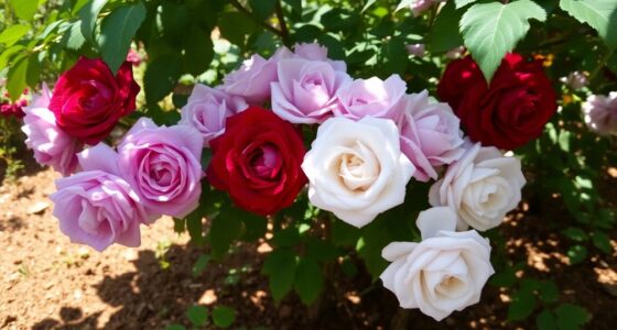 roses thriving in shade