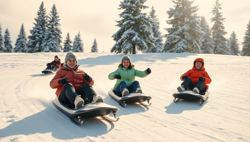 selecting adult snow sleds