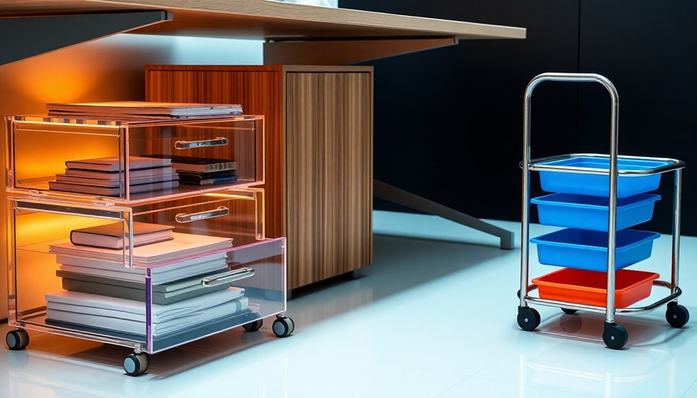 selecting ideal under desk storage