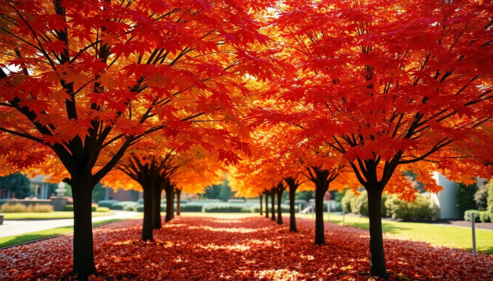 selecting vibrant fall maples